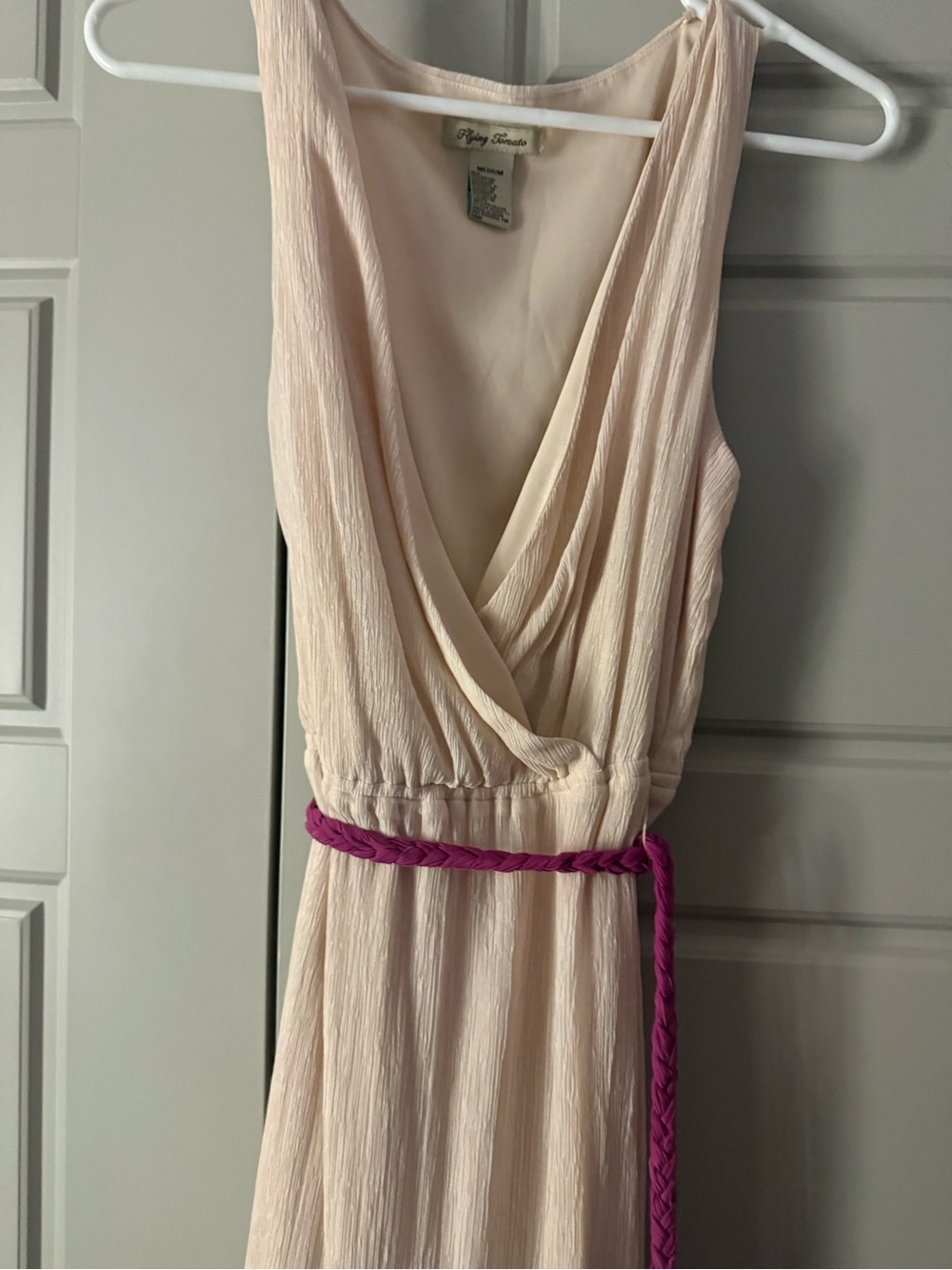 Flying Tomato Sleeveless Colorblock Maxi Dress in Blush, Lavender & Magenta - Picture 2 of 4